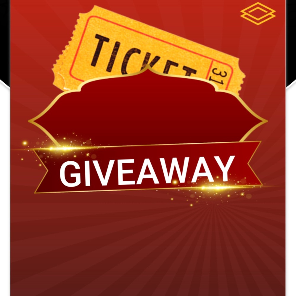 Red and Gold Giveaway Ticket